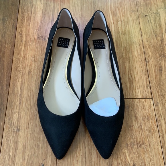 NEW WHBM Bellamy Metal Heel Flat sz 8M - Picture 2 of 6